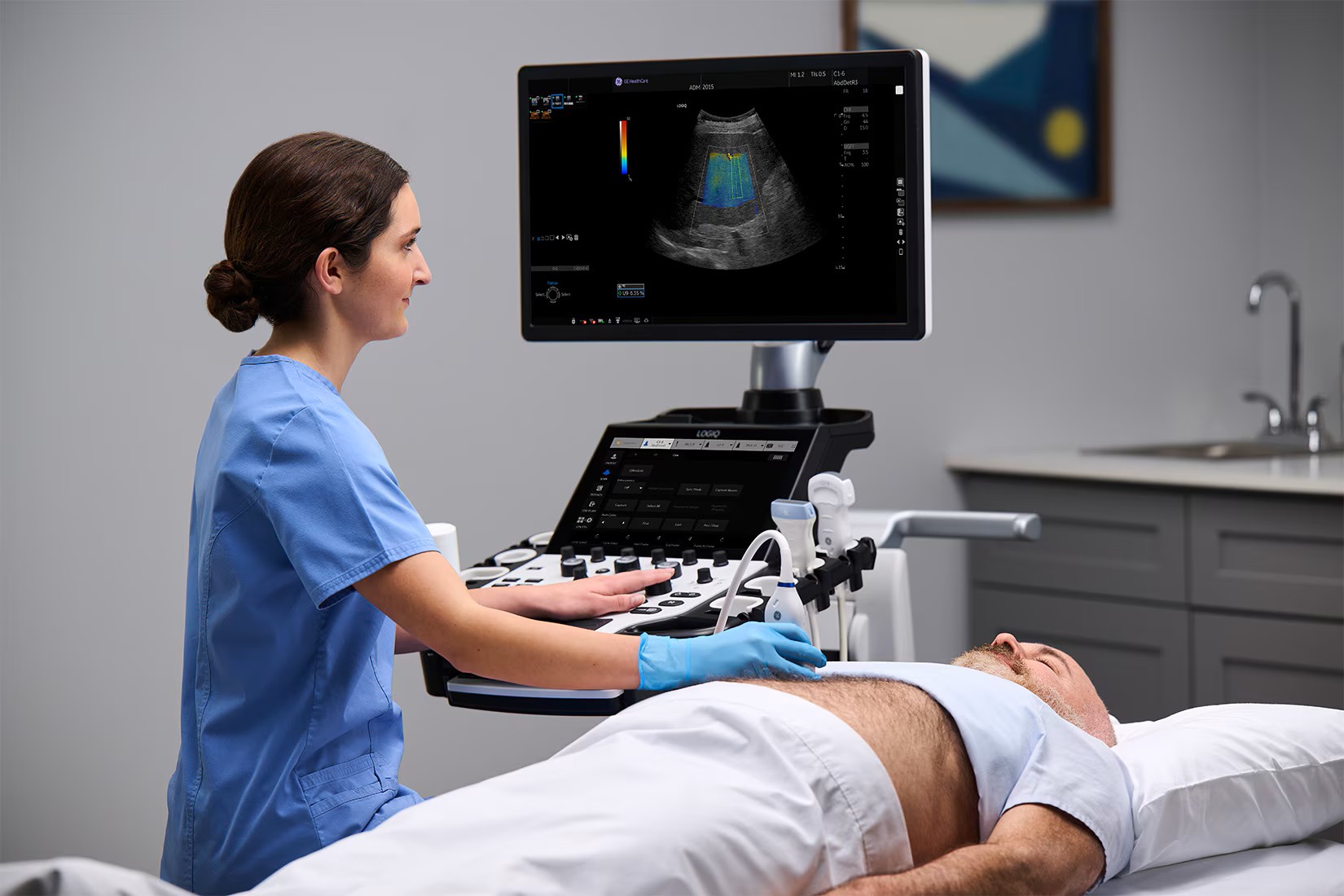 FibroScan room at Canary Wharf clinic
